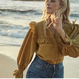 DOEN Chambery top in Oregano - size S